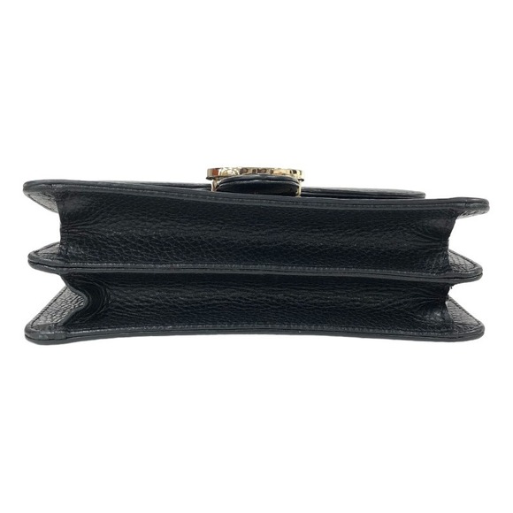 Gucci Interlocking G Chain Shoulder Bag Leather Black - Picture 4 of 10